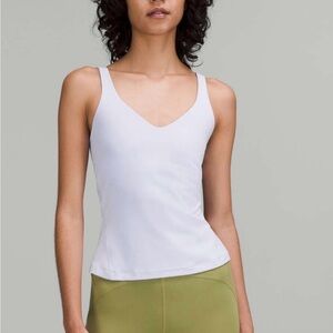 Lululemon align waist length tank, pastel blue, size 6, NWT